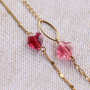 These cute bracelets are made with the latest fashion faceted beads: