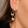 These trendy jewellery can be made with the latest zirconia lock charms: 