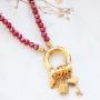 You can easily make these earrings, bracelets and necklace yourself with DQ European metal charms:
