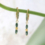 How to make beautiful earrings with the zirconia earring findings: