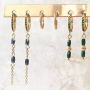 How to make beautiful earrings with the zirconia earring findings: