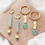 Take a look at how to create stylish jewellery with stainless steel cube letter beads: 