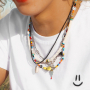 Make anklets, bracelets and necklaces with the Katsuki beads, cowrie shells, macram&eacute; bead cord and belcher chain 