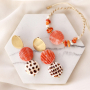 Make statement jewellery pieces with shell beads and stainless steel jewellery findings 