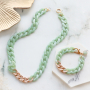 Design fashion statement jewellery and accessories with the popular acrylic chains 