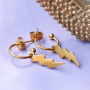 Get inspired and make trendy necklaces and earrings with the stainless steel charms and connectors