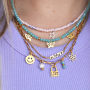 Get inspired and make trendy necklaces and earrings with the stainless steel charms and connectors