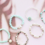 Get creative with mini beads and jump rings to make stylish jewellery