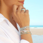 Get creative with mini beads and jump rings to make stylish jewellery