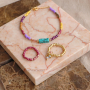 Combine glass seed beads metallic for a beautiful outcome