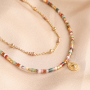 Get creative with natural stone beads disc