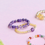 How to make rings with zirconia beads