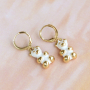Eye catching jewellery with brass metal charms and beads