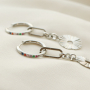 Personalise these stunning stainless steel hoops