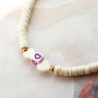Inspiration for making necklaces with letter beads