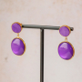 Bracelets and matching earrings with cabochons