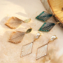 How to design earrings with crocheted pendants