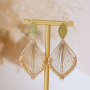 How to design earrings with crocheted pendants