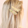 Dried flower bracelets with matching hair clips
