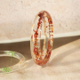 Dried flower bracelets with matching hair clips