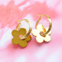 New series Polaris pendants flowers and stainless steel charms flowers