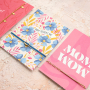Colourful ribbons and own design jewellery cards