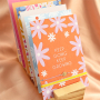 Colourful ribbons and own design jewellery cards
