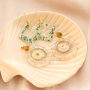 Create statement earrings with resin pendants