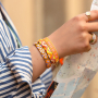 Get creative with tile beads for the most beautiful bracelets