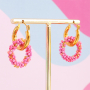 Get creative with earring components with glass seed beads