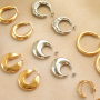 This is how to combine ready-made stainless steel earrings