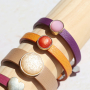 Making fancy bracelets with Cuoio bracelets