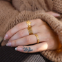 Tips for combining ready-made stainless steel rings