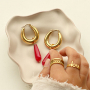How to create trendy earrings with natural stone drop beads