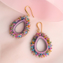 Get creative with top facet charms drop with cord