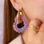 Get creative with top facet charms drop with cord