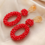 How to use top facet charms in trendy earrings