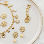 Get creative with stainless steel charms in flower shape