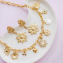 Get creative with stainless steel charms in flower shape