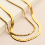 Combine stainless steel necklaces and bracelets