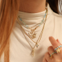 Make beautiful necklaces and rings with brass TQ metal charms