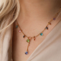 Creating statement necklaces with zirconia glass charms