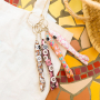 Decorate your accessories with our floral fish-shaped keychains