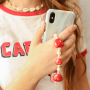 Inspiration time with ceramic beads in heart shape