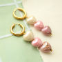 Inspiration time with ceramic beads in heart shape