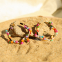 Create a cheerful collection with shell beads