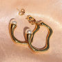 Mix and match stainless steel earrings