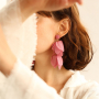 Create a unique look with flower earrings
