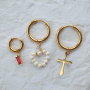 Make unique earrings with our new stainless steel creoles with eyelet