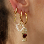 Make unique earrings with our new stainless steel creoles with eyelet